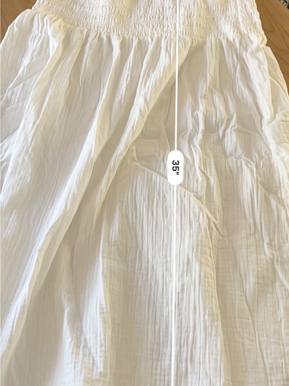 Old Navy White Smocked Maxi Boho Skirt - Picture 4 of 5